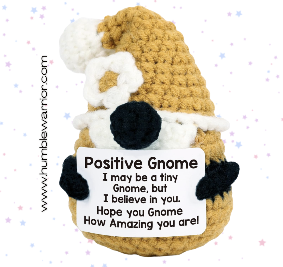 Crocheted Positive Gnome!